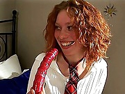 The almost any popular school slut Ninelly somersaults with Duke in bed. This babe has a lot of toys which Duke pokes in her holes each and all. Lastly this guy invades her narrow anus and makes her feel what she has never felt before. Thankful slut takes his entire enormous load on her pretty face.